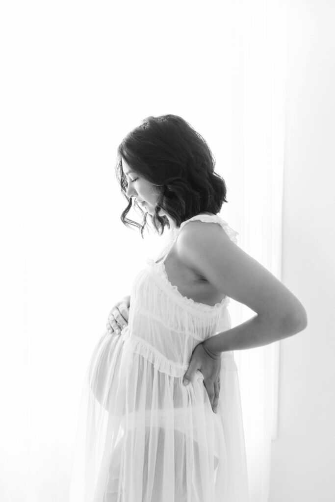 Alpharetta Intimate Studio Boudoir Maternity Photo Session