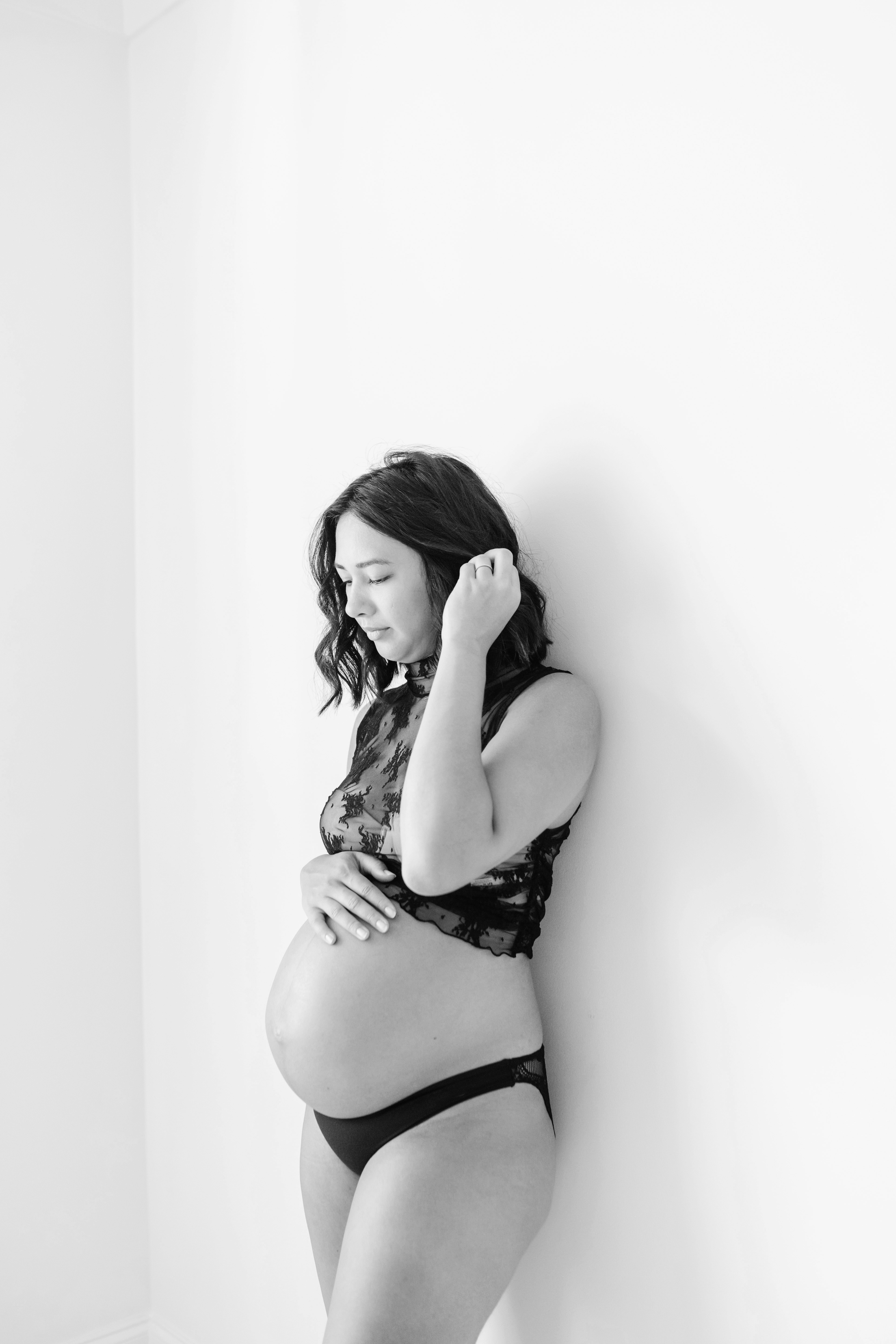 Alpharetta Intimate Studio Boudoir Maternity Photo Session