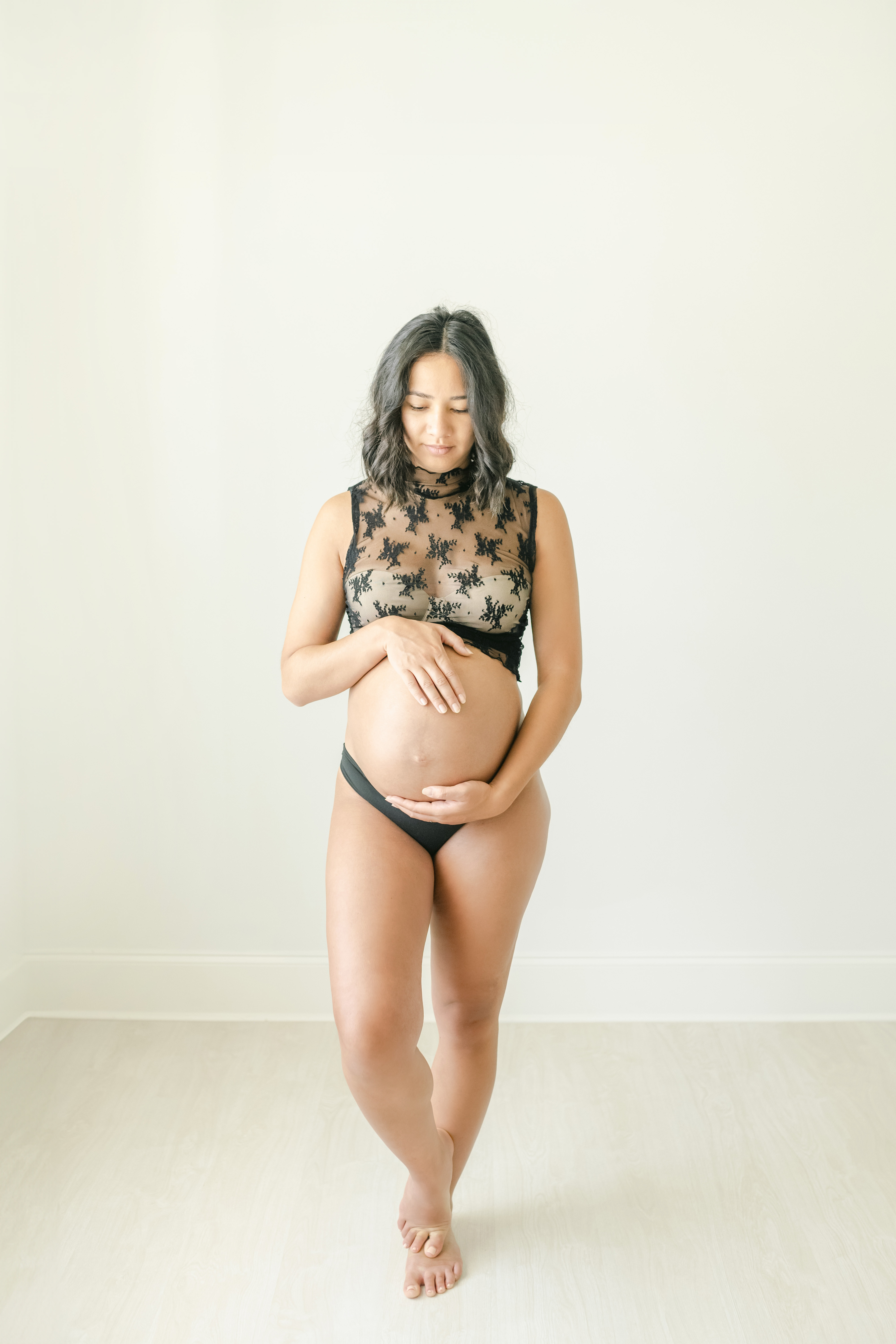 Alpharetta Intimate Studio Boudoir Maternity Photo Session
