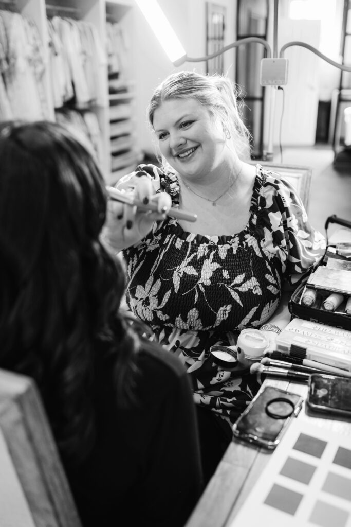 Atlanta Fine Art bridal Boudoir hair and makeup artist